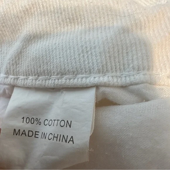 Princess Polly Denim Hailie Jeans Cream Wide Leg Non-Stretch in Size US 4 - Picture 10 of 16